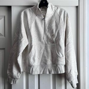 NWT Gap Women’s Relaxed Fleece Half Zip Sweatshirt, Medium